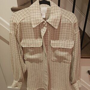 H&m oversized shirt blouse size m/l